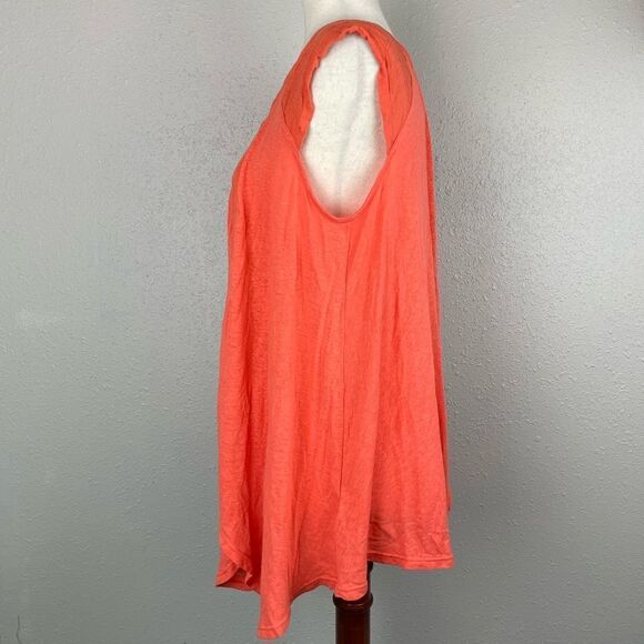 NWOT Free People Orange Sleeveless Tunic Top Size XS - Picture 3 of 6